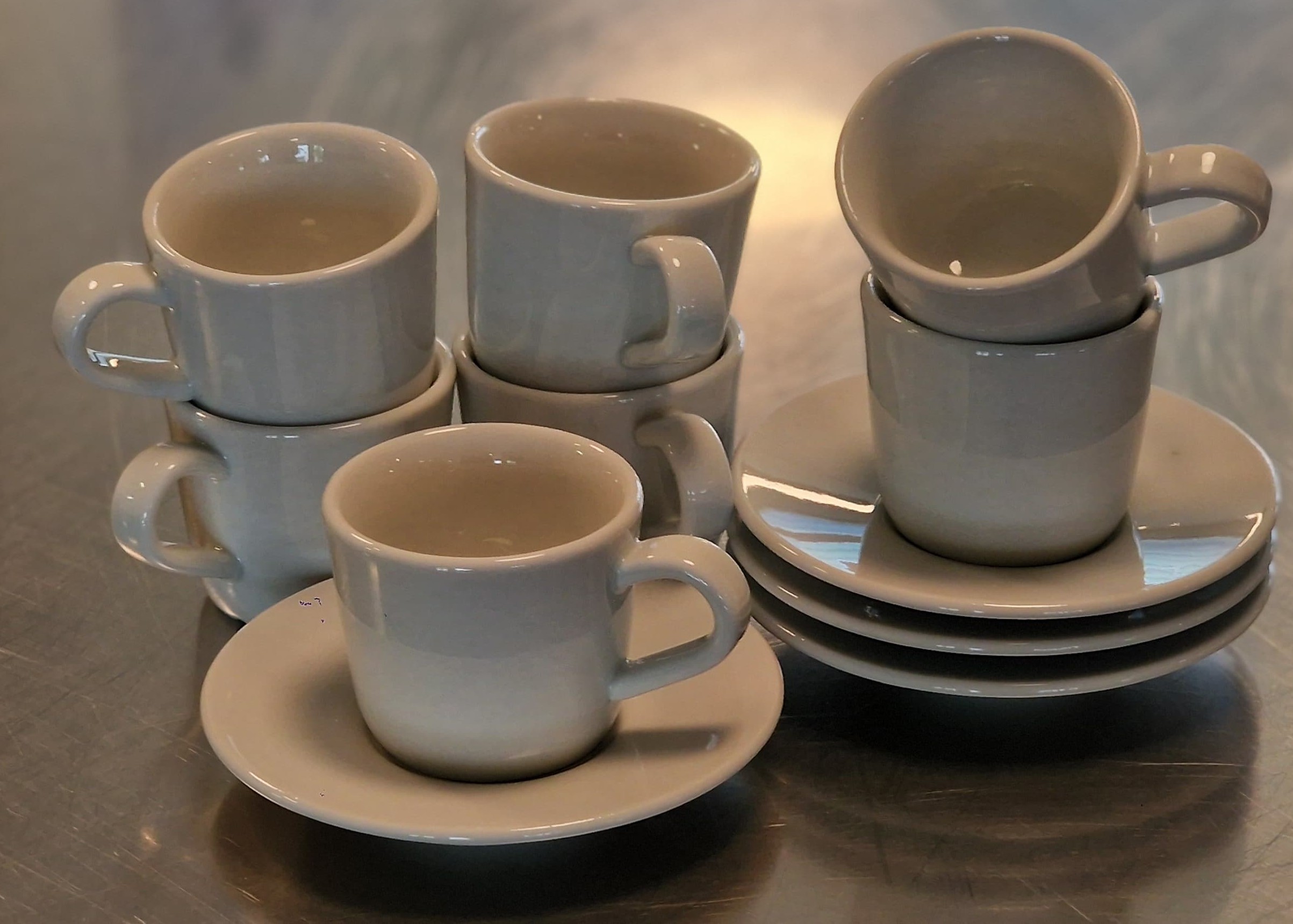 30er (60-teilig) Espresso-Tassen Set mit Unterteller (kein Versand - siehe unten)