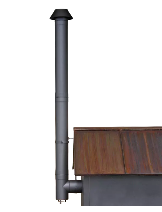 HABO Rauchrohrset mit Enddüse schwarz 4/6 & 6/8