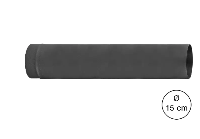 HABO Rauchrohr 1m Ø15cm schwarz