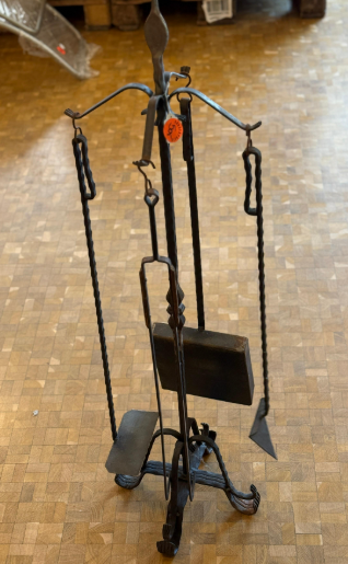 Kaminbesteck Antiquität/Altes Ausstellermodell