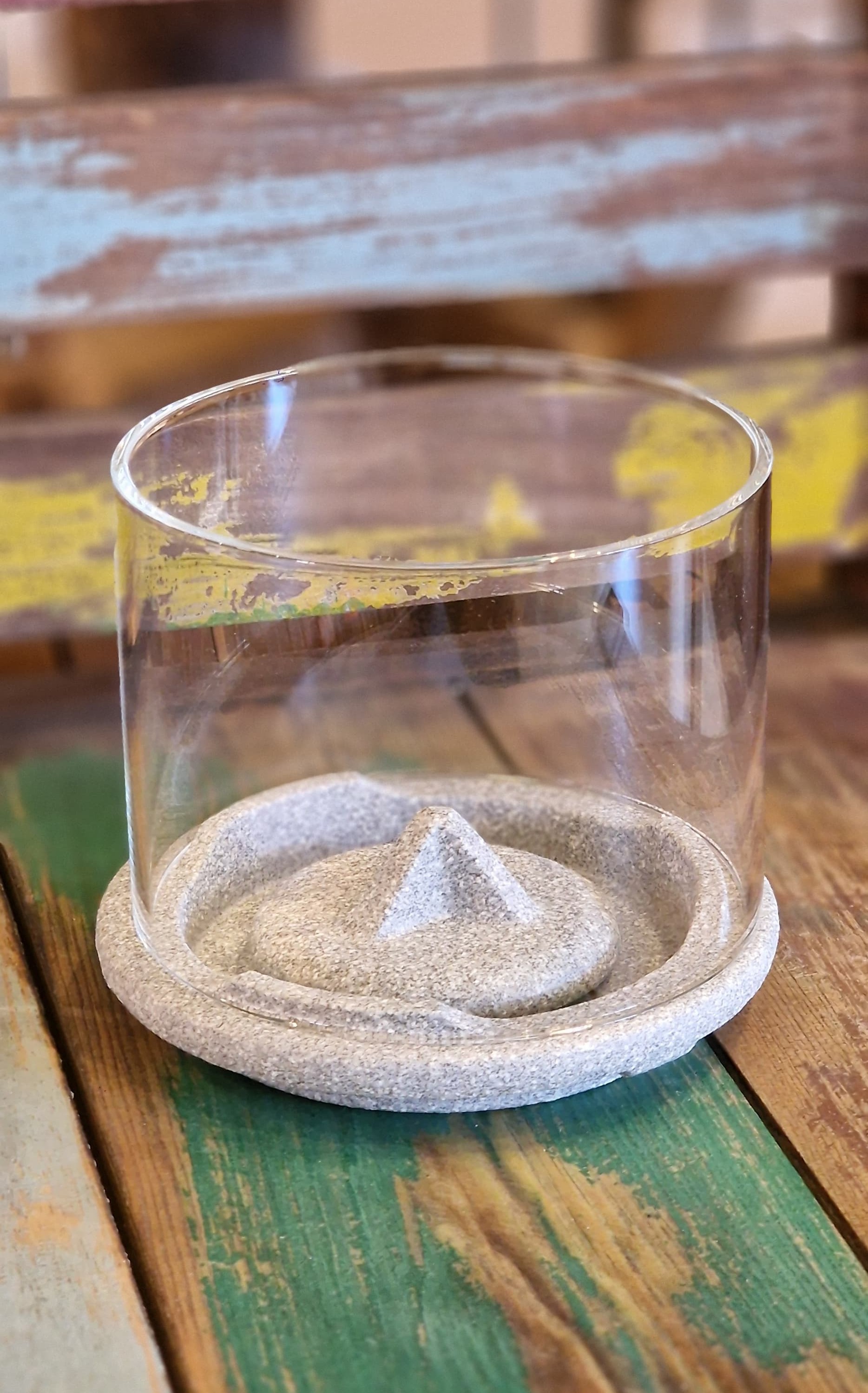 Aufsatz für Schmelztiegel klein grau