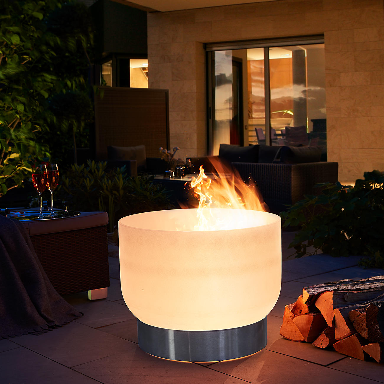 Edelstahlfuss Ø35cm für QFlame Feuerschale 