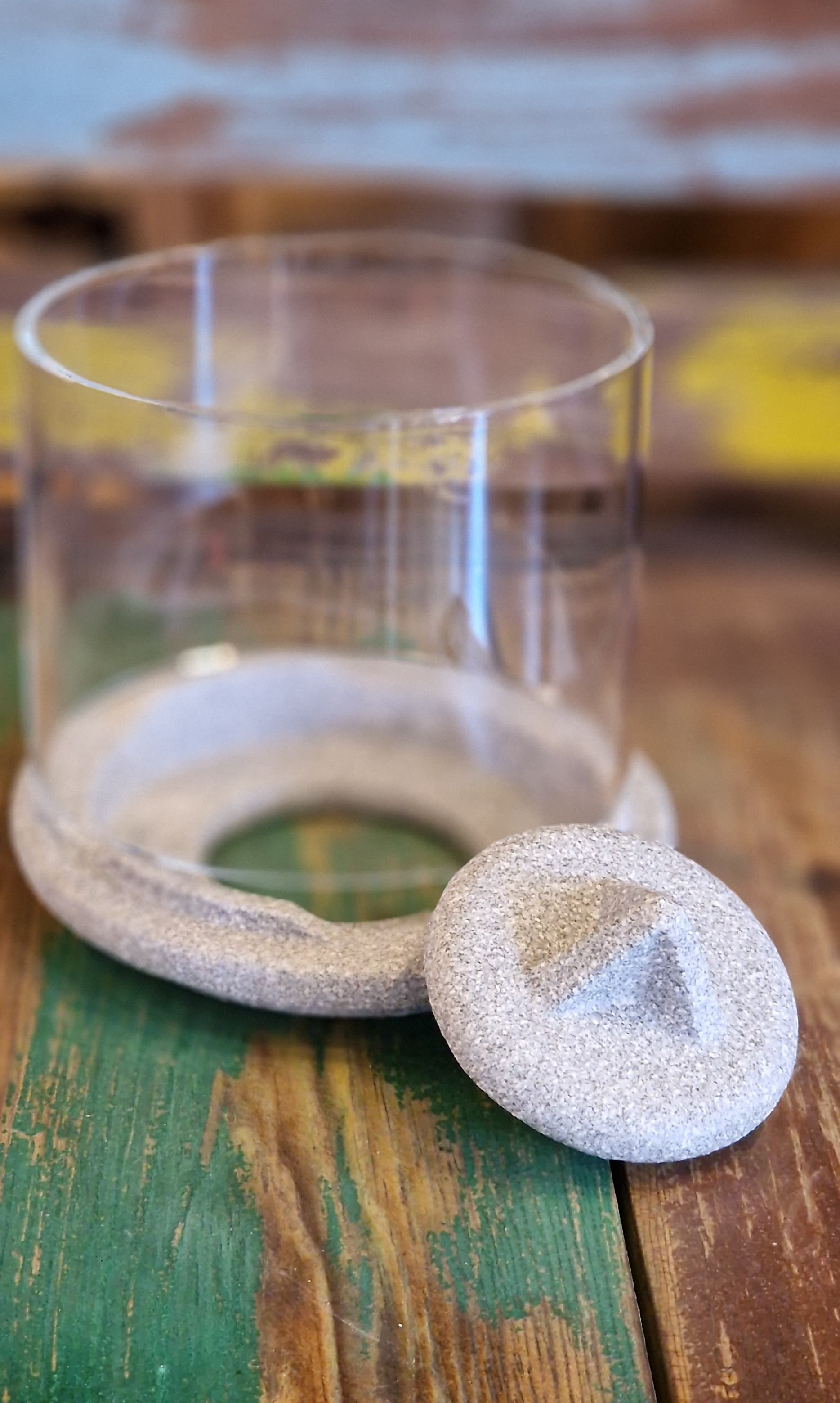 Aufsatz für Schmelztiegel klein grau