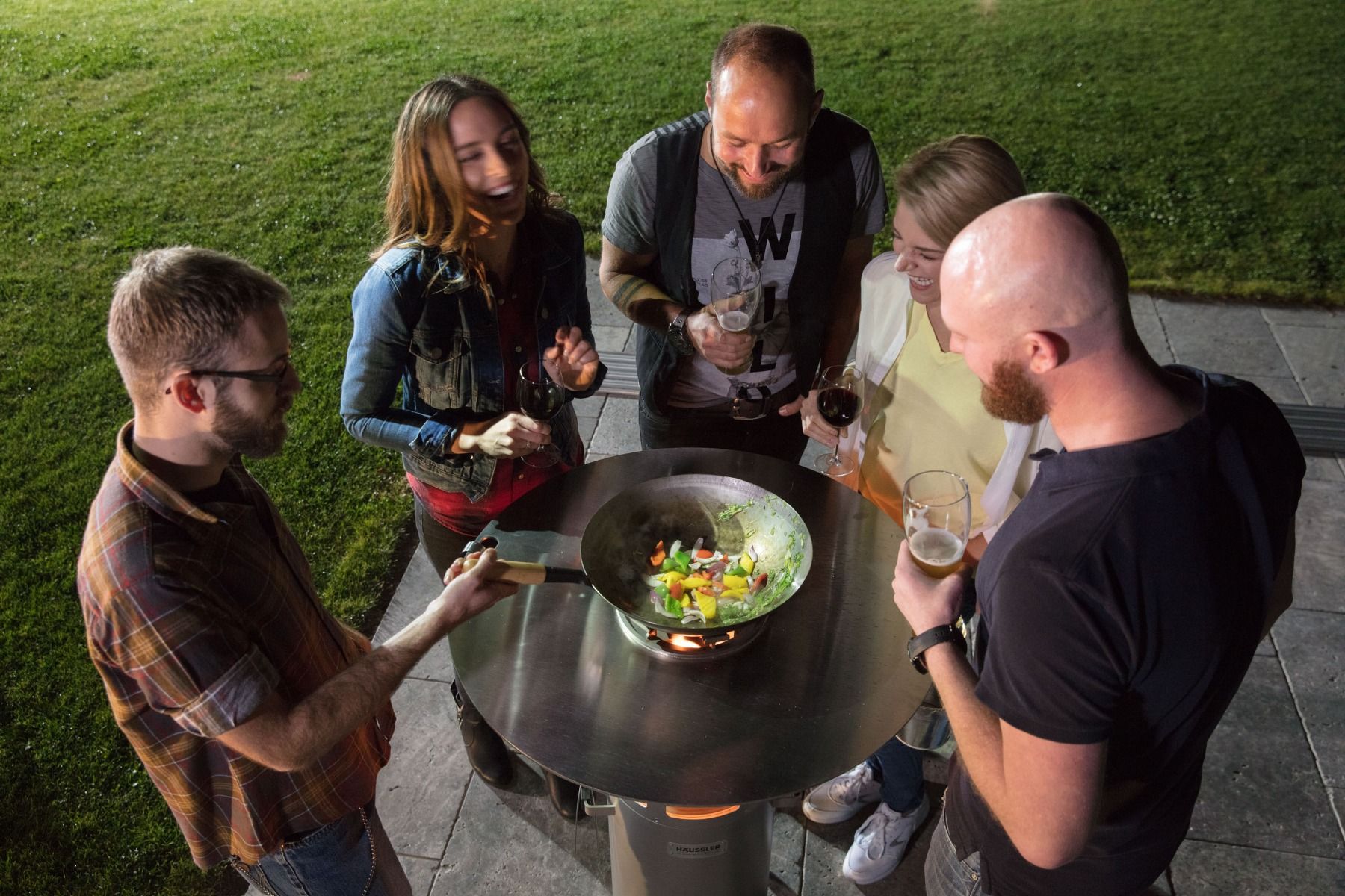 Häussler Ambientelicht/Pelletgrill Feuerplatte Ø 80