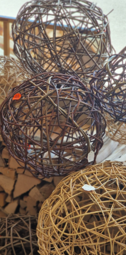 Rebholz / Rattan / Weiden Kugel klein braun (siehe unten)