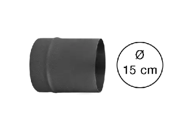 HABO Rauchrohr 0.25m Ø15cm schwarz