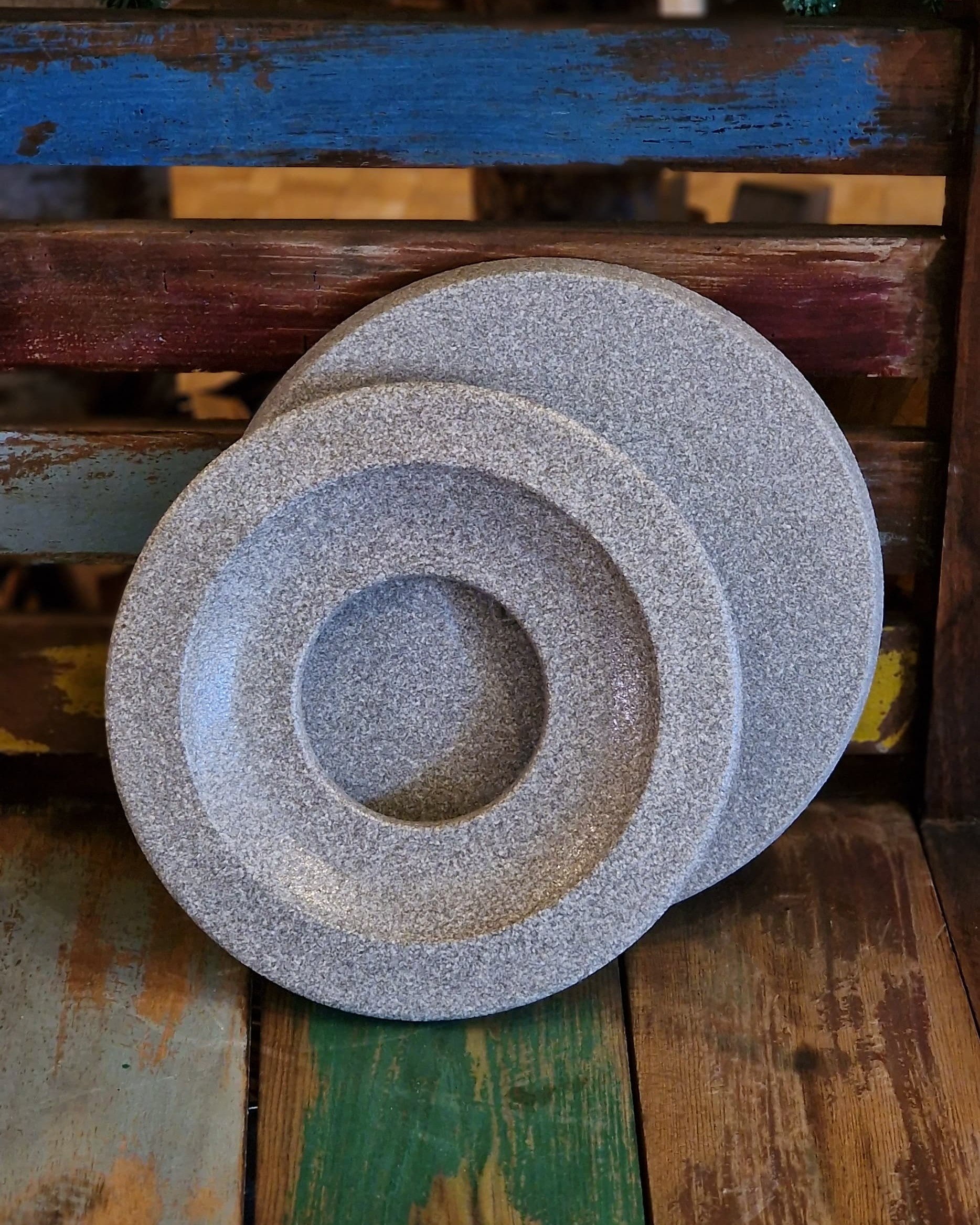 Deckel für Schmelztiegel gross grau